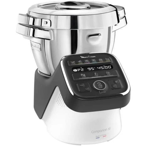 Moulinex HF8098 Companion XL, Robot Da Cucina Multifunzione, 12 Programmi Automatici, 6 Accessori, Recipiente 3L, Intervallo Di Temperatura Da 30 °C A 150 °C, Ricettario: 300 Idee Per Ricett 5 Moulinex HF8098 Companion XL, Robot Da Cucina Multifunzione, 12 Programmi Automatici, 6 Accessori, Recipiente 3L, Intervallo Di Temperatura Da 30 °C A 150 °C, Ricettario: 300 Idee Per Ricett - immagine 3