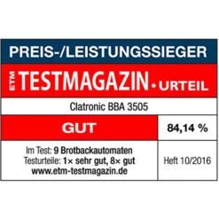 Clatronic Macchina Del Pane 12 Programmi 1Kg BBA 3505 -Piccoli Elettrodomestici 9237519 4