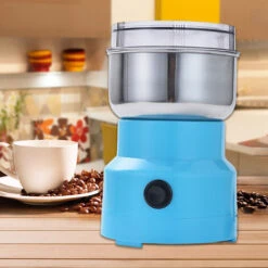 Multifunzione Smash Machine Elettrico Cereali Macinacereali Mulino Spezie Erbe Polverizzatore Macchina Per Macinare Strumento Macinacaffè Elettrico In Acciaio Inossidabile Per La Casa (EU) (Blu) -Piccoli Elettrodomestici 93428404 3