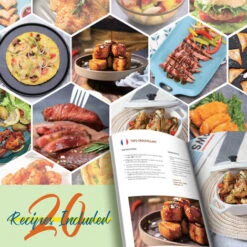 Aigostar White Cube - Friggitrice Ad Aria 7L 1900W, Friggitrice Senza Oilo 5-in-1, 7 Funzioni Preimpostate Con Schermo LED Cestello Removibile Anti Aderente, Mantenimento Calore, 20 Ricette Senza BPA -Piccoli Elettrodomestici 93438062 2