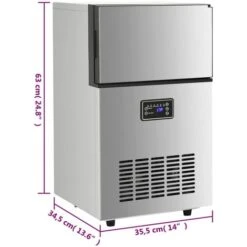 Macchina Per Ghiaccio Da 420 W Argento 45 Kg / 24 H VidaXL 9 Macchina Per Ghiaccio Da 420 W Argento 45 Kg / 24 H VidaXL -Piccoli Elettrodomestici 94158821 3