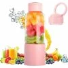 Frullatore Portatile, Spremiagrumi Con 450 Ml 6 Lame Senza BPA Per Sport E Viaggi, Mini Frullatore Per Frullati E Frappè, Regalo Di Natale Per Donne E Uomini (rosa) -Piccoli Elettrodomestici 94286647 1