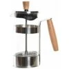 Caffettiera A Stantuffo DKD Home Decor 16 X 9 X 18,5 Cm Naturale Argentato Acciaio Inossidabile 350 Ml Vetro Borosilicato -Piccoli Elettrodomestici 94373475 1