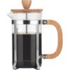 Caffettiera French Press Da 20 Once Con Manico In Legno Filtro Ad Alta Densità Teiera In Vetro Borosilicato Resistente Al Calore Pressa Per Caffè (20 Once) -Piccoli Elettrodomestici 94914349 1