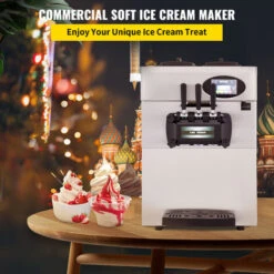 Macchina Gelato 6l2/h 2200w Vassoio Per Uova Lcd Pre-raffreddato 3 Gusti -Piccoli Elettrodomestici 95121720 2