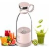Blender Smoothie Makers, ITullatore Portatile Da 350 Ml Mini ITullatori A Brocca, ITullatore Personale Multifunzionale Bottiglia Per ITullatore Di Succhi ITeschi Da Portare Con USB Ricaricabile (rosa) -Piccoli Elettrodomestici 95466754 1