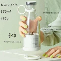 ITullatore Portatile, ITullatore Portatile Da 350 Ml, ITullatore Per ITullati, ITullatore Per ITullatore, Succo ITesco Portatile (bianco) -Piccoli Elettrodomestici 95467567 5