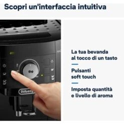 De'Longhi Perfetto Magnifica S ECAM11.112.B, Macchina Da Caffè Automatica Per Espresso E Cappuccino, Caffè In Grani O In Polvere, Con Tasti A Selezione Diretta, Spegnimento Automatico, MODELLO 2023 -Piccoli Elettrodomestici 95811487 3