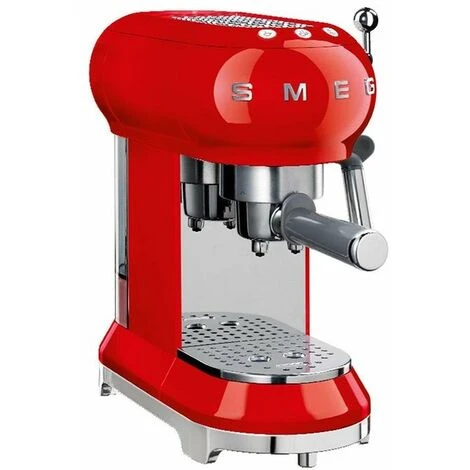 Smeg ECF01RDEU Estetica 50's Style Macchina Da Caffe' Espresso Capacita' 1 Litro Potenza 1350 W 2 Tazze Rosso 3 Smeg ECF01RDEU Estetica 50's Style Macchina Da Caffe' Espresso Capacita' 1 Litro Potenza 1350 W 2 Tazze Rosso