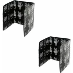 Proteggi Schermo Pieghevole Per Cucina Paraschizzi Pieghevole In Alluminio Paraschizzi Cucina Paraschizzi Pieghevole Per Cucina Proteggi Schermo Per Piano Cottura Backsplash 2 Pezzi Nero