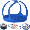 Imbracatura Per Pentola A Pressione, Imbracatura In Silicone Bakeware Pentola Multifunzione Pentole Antiscottatura Rack Per Sollevatore A Vapore, Rack Per Cottura A Vapore Per Uova(Blue-20.513cm-1pc) -Piccoli Elettrodomestici 98118936 1