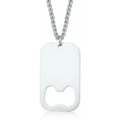 Collana Con Pendente A Cavatappi Da Birra In Acciaio Inossidabile Per Cavatappi Da Uomo, Kueatily