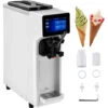 VEVOR Macchina Gelato Soft Monogusto 1000W Bianco Produzione 10-20L All'Ora In Acciaio Inox 304, Macchina Compatta Per La Produzione Di Gelato Soft Frozen Yogurt Sorbetto Gusto Singolo Vasca Da 4,5L -Piccoli Elettrodomestici 98635404 1