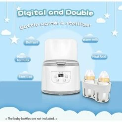 Scaldabiberon 4 In 1 Sterilizzatore A Vapore Per Biberon Scaldapappa Veloce Capacità Di 2 Biberon Temperatura Regolabile Con Display A LED Per Biberon, EU 400W 9 Scaldabiberon 4 In 1 Sterilizzatore A Vapore Per Biberon Scaldapappa Veloce Capacità Di 2 Biberon Temperatura Regolabile Con Display A LED Per Biberon, EU 400W -Piccoli Elettrodomestici 98707108 3