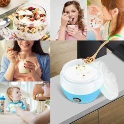 Yogurtiera Elettrica, 220V 1.2L Macchina Per La Produzione Di Yogurt Crema Elettrica Automatica Domestica Macchina Per La Produzione Di Yogurt (Rosa) -Piccoli Elettrodomestici 98708611 4