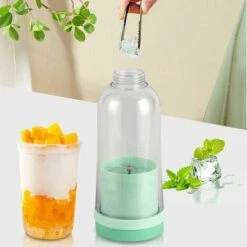 Frullatore Di Frutta Portatile, Spremiagrumi Portatile, Mini Frullatore USB Per Frullati, Frullati, Succhi Di Frutta, Frullatore Portatile 400 Ml 4 Lame Per Sport E Viaggi, Verde (solo Estrattore Di S 8 Frullatore Di Frutta Portatile, Spremiagrumi Portatile, Mini Frullatore USB Per Frullati, Frullati, Succhi Di Frutta, Frullatore Portatile 400 Ml 4 Lame Per Sport E Viaggi, Verde (solo Estrattore Di S -Piccoli Elettrodomestici 98717333 2