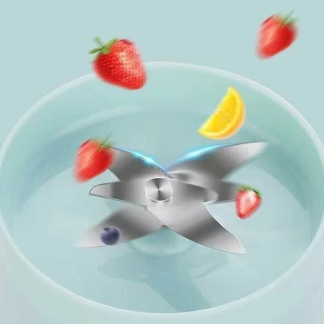 Frullatore Di Frutta Portatile, Spremiagrumi Portatile, Mini Frullatore USB Per Frullati, Frullati, Succhi Di Frutta, Frullatore Portatile 400 Ml 4 Lame Per Sport E Viaggi, Verde (solo Estrattore Di S 7 Frullatore Di Frutta Portatile, Spremiagrumi Portatile, Mini Frullatore USB Per Frullati, Frullati, Succhi Di Frutta, Frullatore Portatile 400 Ml 4 Lame Per Sport E Viaggi, Verde (solo Estrattore Di S - immagine 5