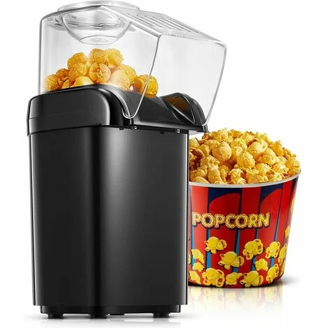 Macchina Per Popcorn, Macchina Per Popcorn Senza Olio Ad Aria Calda Da 1200 W, Funzionamento A Un Pulsante, Pronta In 2 Minuti, Protezione Da Surriscaldamento, Nero 3 Macchina Per Popcorn, Macchina Per Popcorn Senza Olio Ad Aria Calda Da 1200 W, Funzionamento A Un Pulsante, Pronta In 2 Minuti, Protezione Da Surriscaldamento, Nero