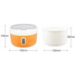 Yogurtiera Elettrica, 220V 1.2L Macchina Per La Produzione Di Yogurt Per Crema Elettrica Automatica Domestica Strumento Per La Produzione Di Yogurt (Arancione) -Piccoli Elettrodomestici 98721041 3