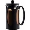 Caffettiera, Vetro Borosilicato - 3 Tazze (0,35 L), Nera -Piccoli Elettrodomestici 99783073 1