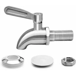 Rubinetto Per Botte, Distributore Di Bevande, Rubinetto Per Botte Di Birra, Rubinetto Per Vino - Acciaio Inossidabile E Dimensioni 16 Mm ， -Piccoli Elettrodomestici 99856818 3